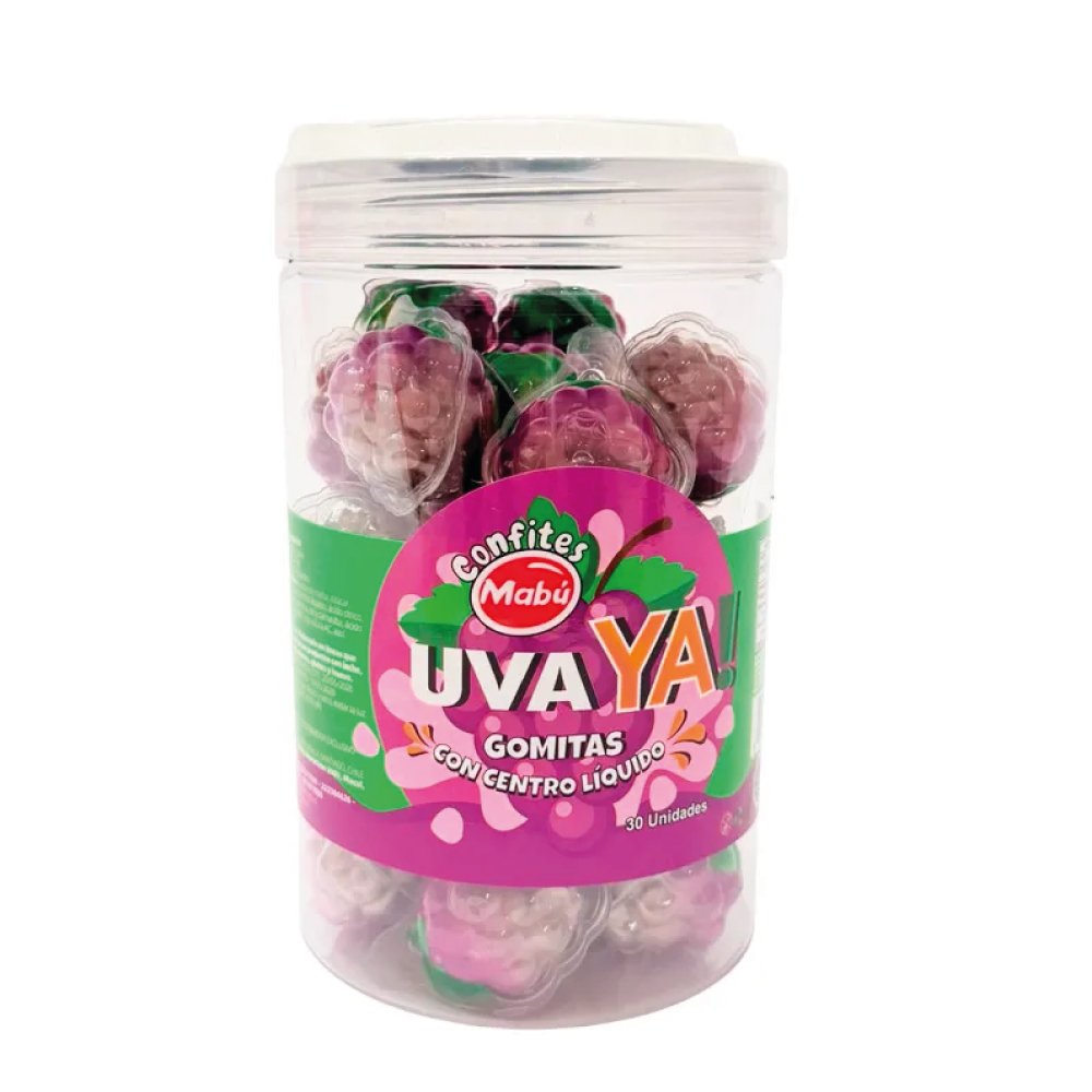 Gomitas Uva Ya, 30 u. por envase.