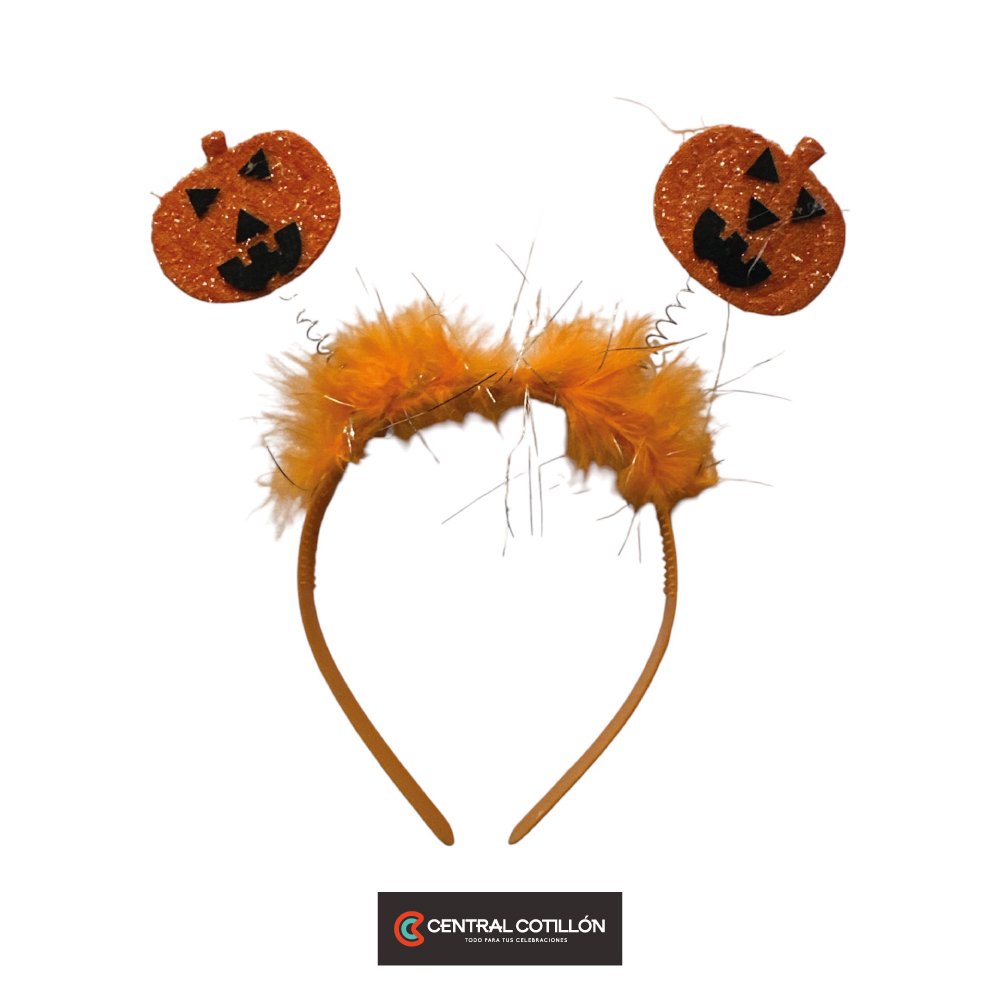 Cintillo con calabazas Halloween, 1 un.