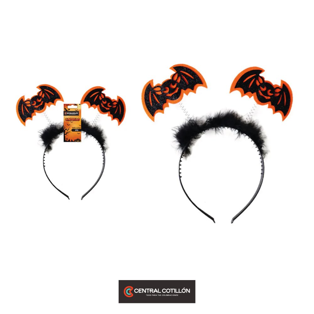 Cintillo de Halloween 2 murcielagos