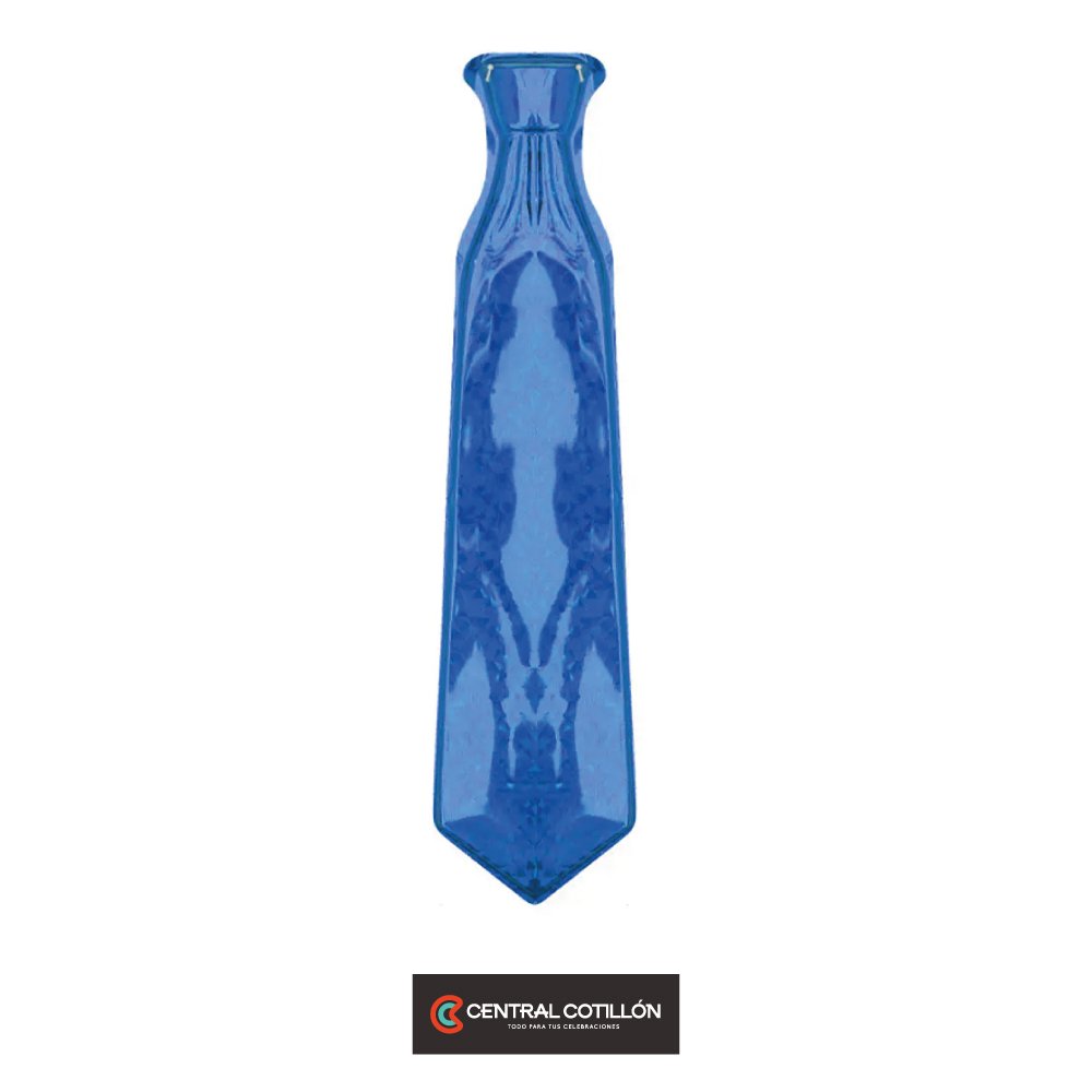 Corbata azul 20x10cm 12 pcs