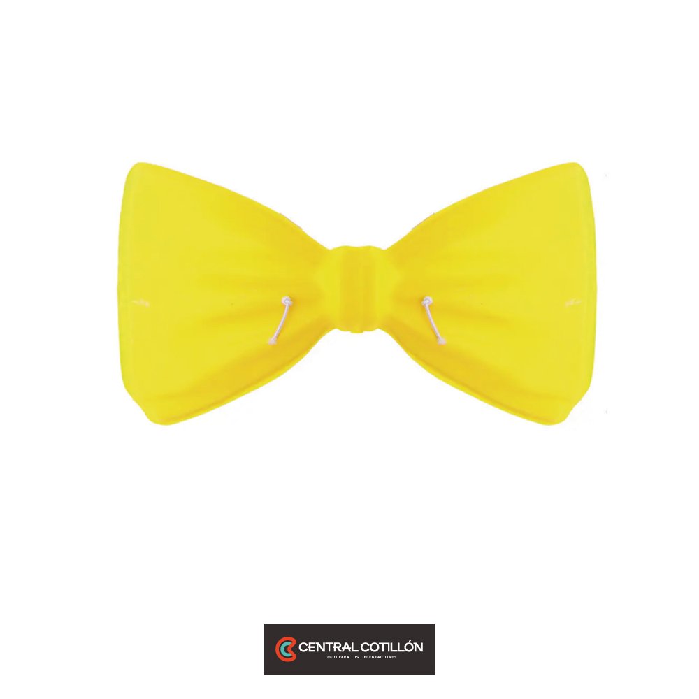 Corbatín amarillo 13x7cm 12 pcs