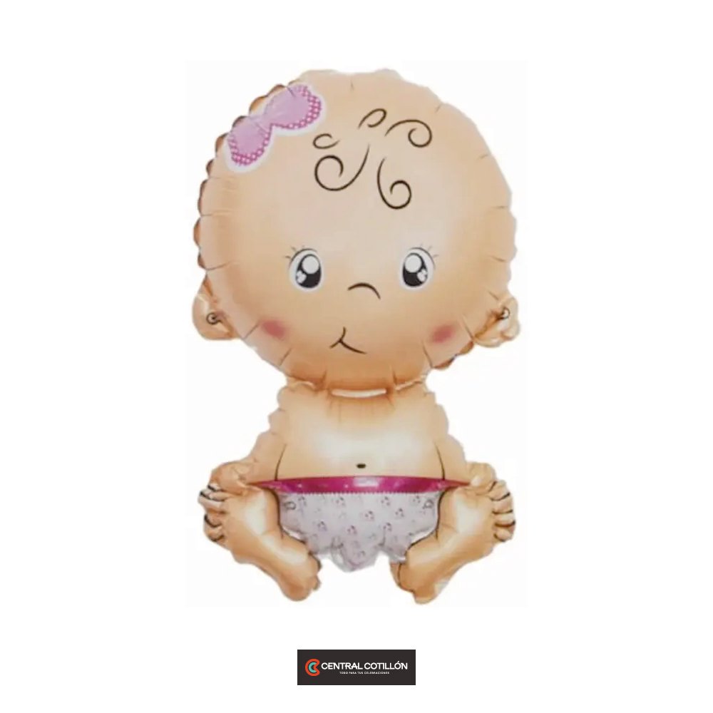 Globo bebe Niña, 79x49.5cm, 1 un.