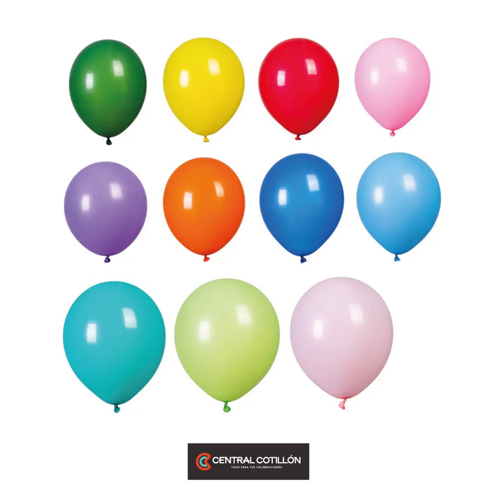 Globos de latex colores surtidos 23 cm, 100 pcs