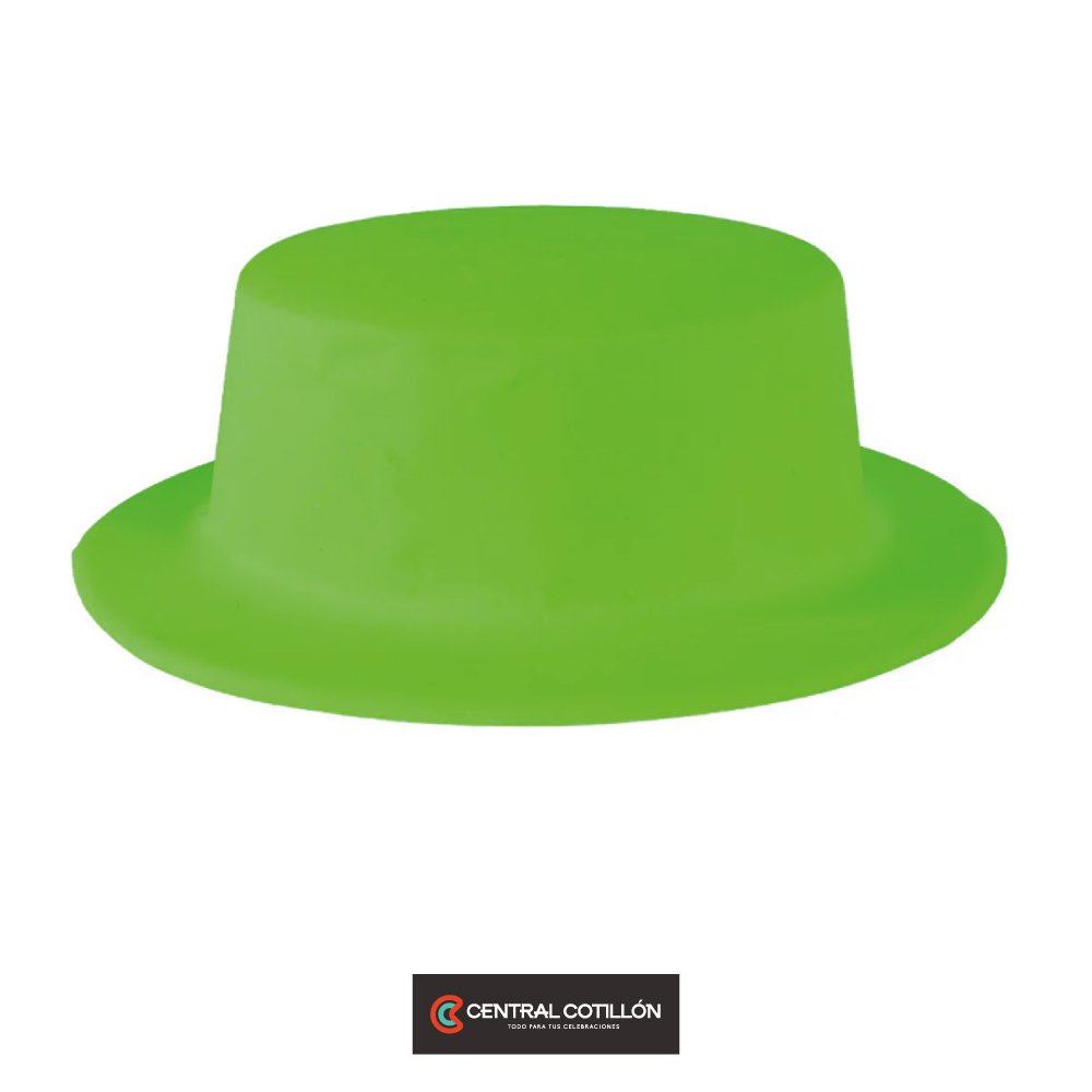 Sombrero de fiesta neón verde