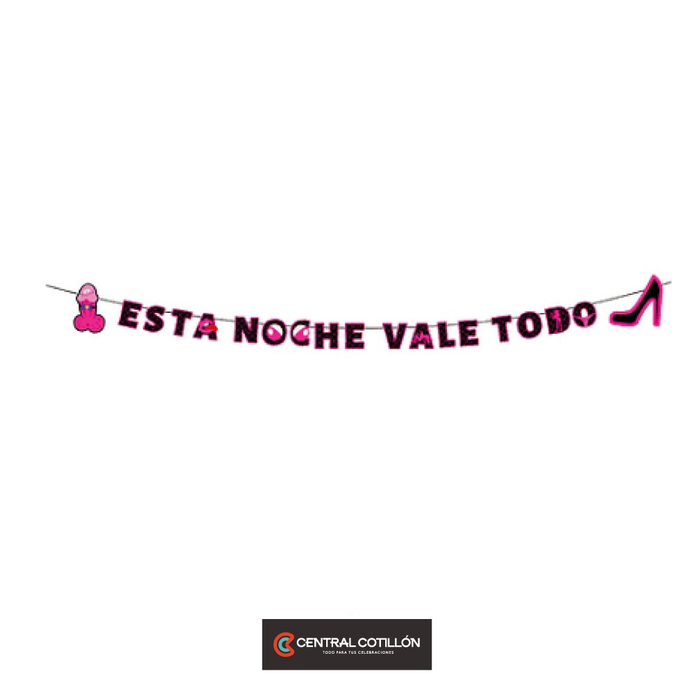 Guirnalda despedida de soltera Esta noche vale todo, 5 mts