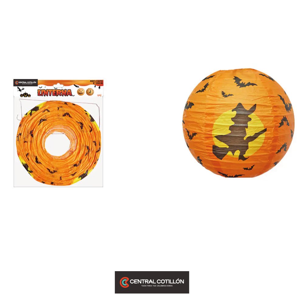 Lampara de papel Halloween 20cm