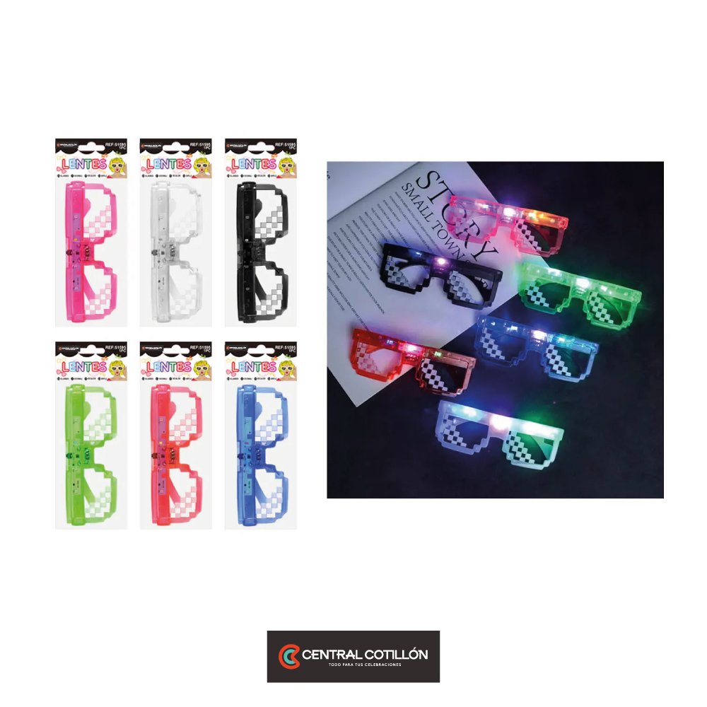 Lentes de fiestas de mosaico 4 luces Color Aleatorio