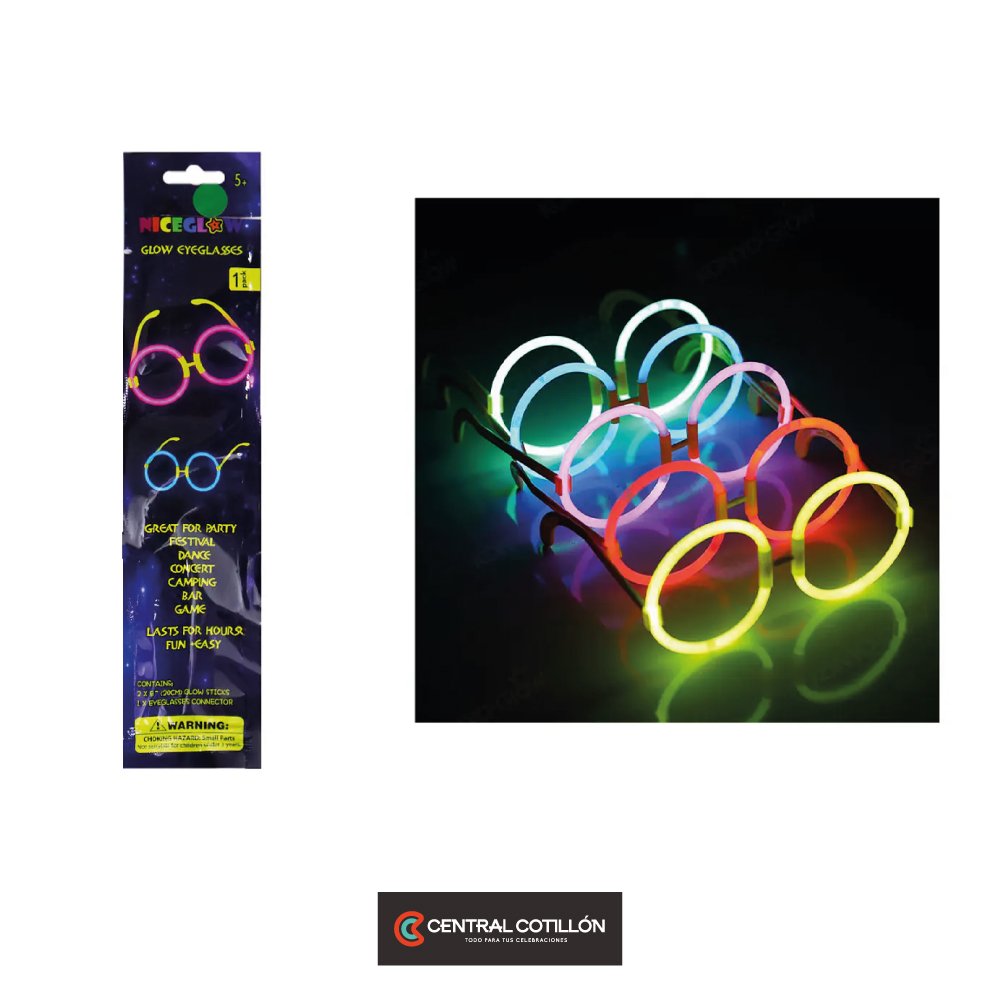 Lentes luminosos en forma de H 5mm*200mm 12pcs Color Aleatorio