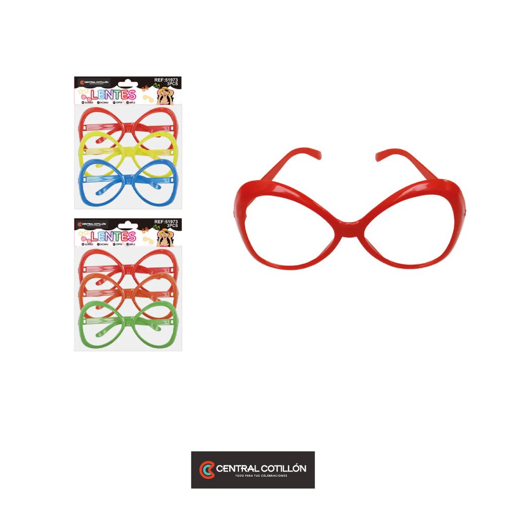 Montura de lentes sin lentes Color Aleatorio 3pcs