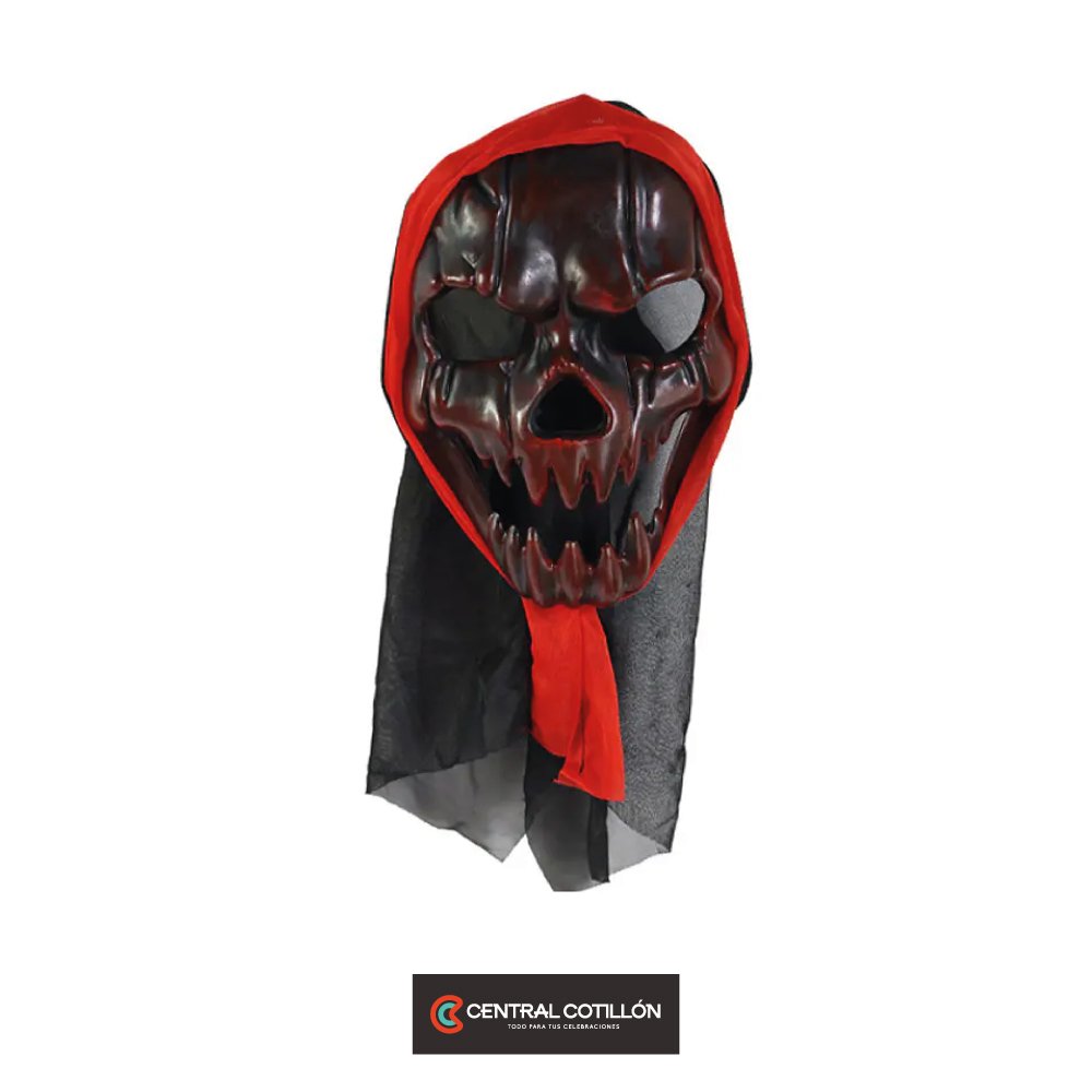 Máscara de Halloween con tela