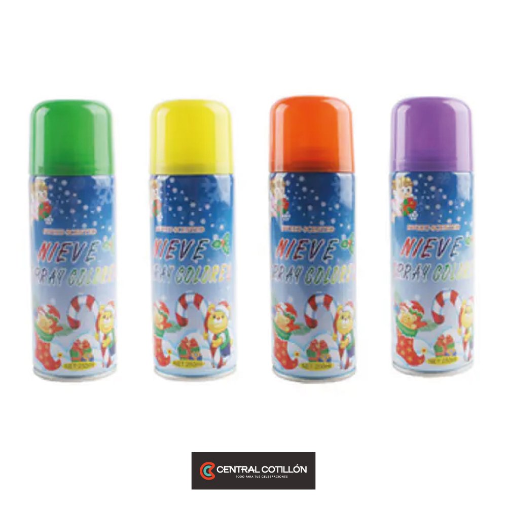 Nieve en spray 6 Colores, 250 ml, 1 un.