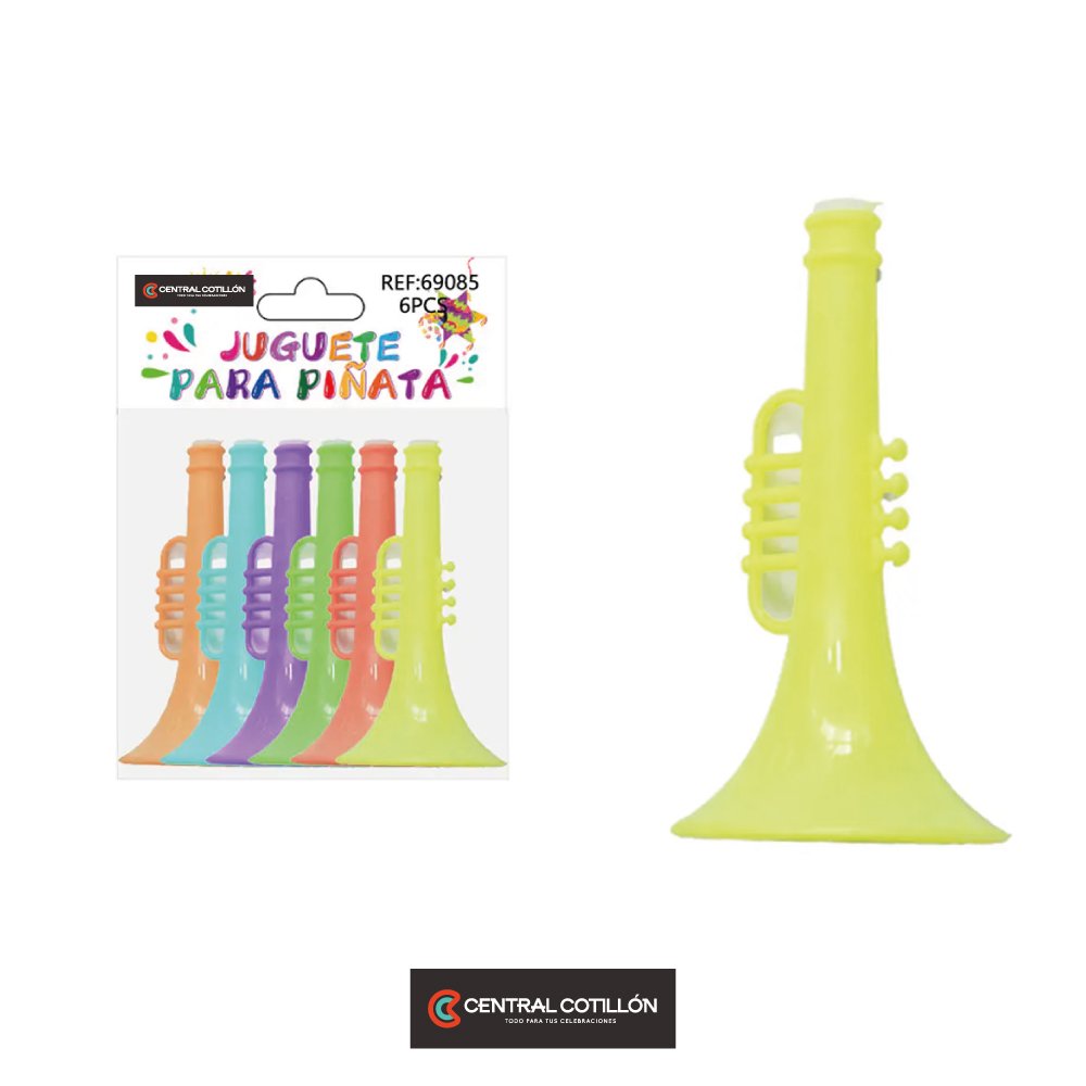 Juguetes para piñata trompeta 6 pcs
